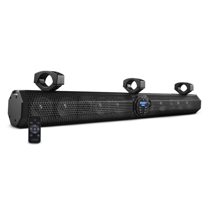 37" Marine Sound Bar Speaker System, 10 Speakers 1200 Watts, Bluetooth® v5.0, Rotating Control Panel