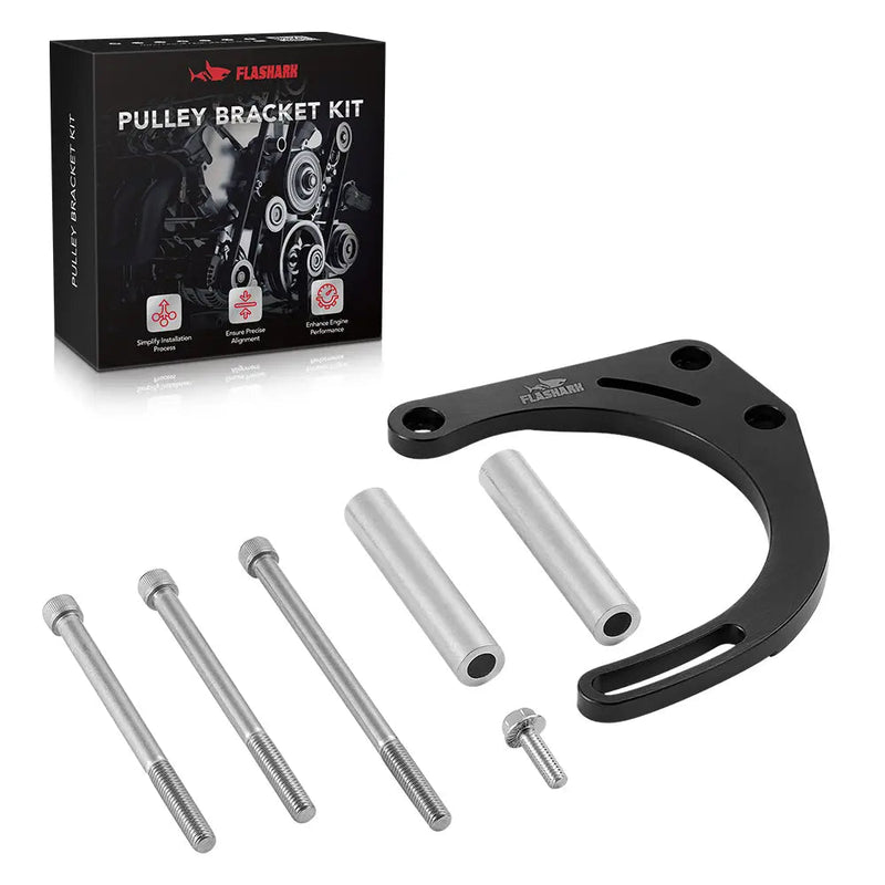 FLASHARK SBC Alternator Bracket Kit for Electric Water Pump Flashark