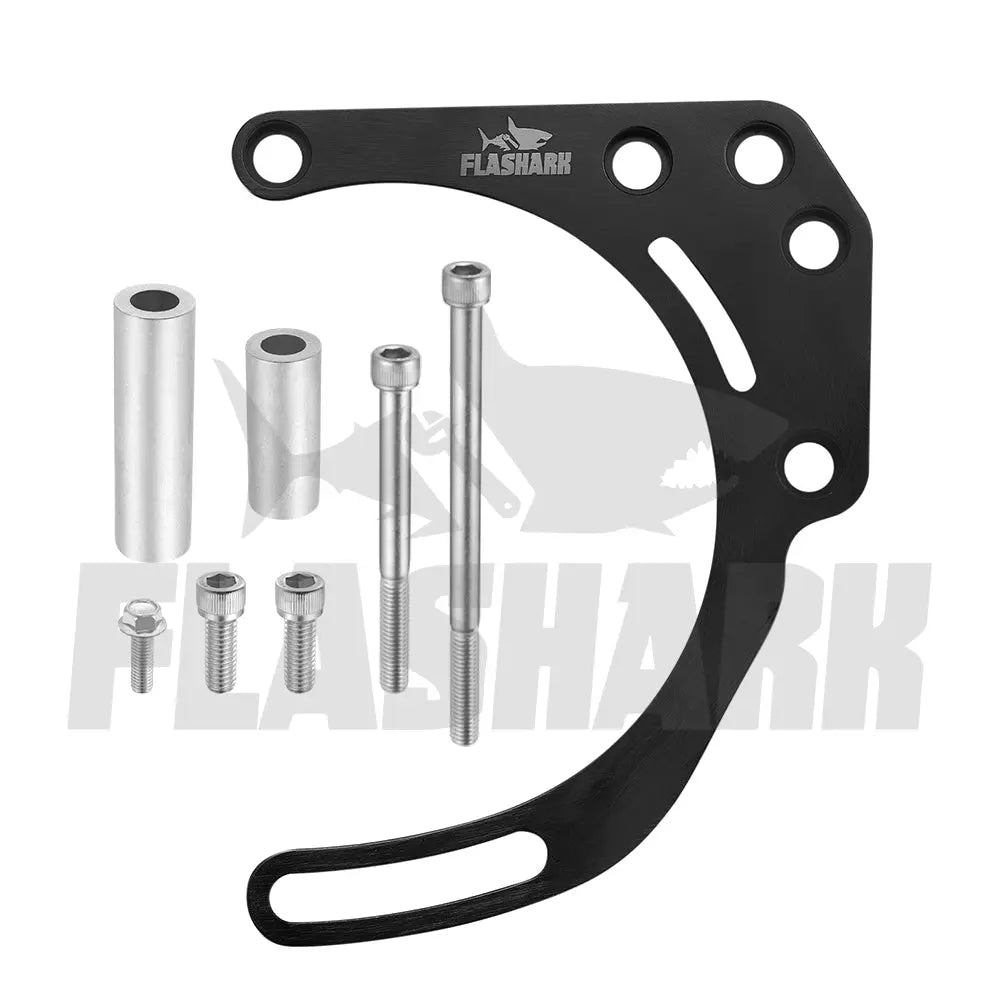 SBC Low Mount Adjustable Alternator Bracket for SBC 305, 327, 350 5.0L 5.7L V8 with Long Water Pump (V-Belt)