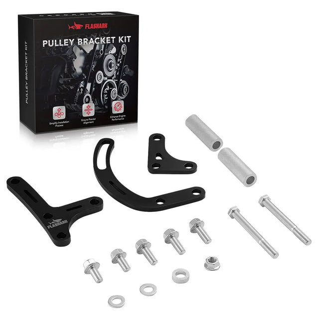 SBC Power Steering Bracket Pump Bracket (for Electric Water Pump) Flashark