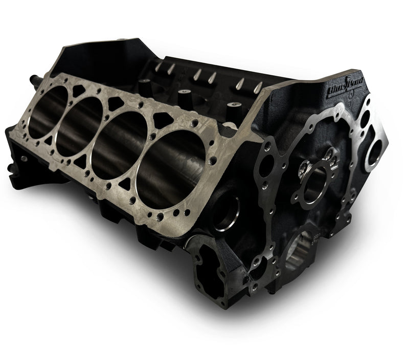 BluePrint Engines Bare Block - 454 c.i. - SBC, 1PC, SIAM, 9.025 x 4.000, 350MAIN, BILLET MC
