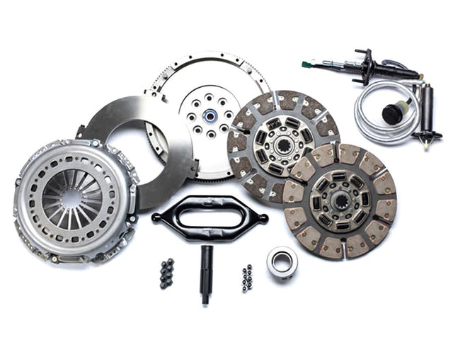 South Bend SDD3250-GK-ORG Organic Street Dual Disc Clutch, 2005.5-2017 Dodge Ram 5.9L 6.7L Cummins with 6 Speed G56 Transmission, 550HP and 100 FT-LBS South Bend Clutch
