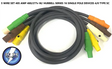 CAMLOCK - 50 FT 5 WIRE SET 400 AMP 480 VOLT M/F SERIES 16 HUB 4/0 600V AC/DC WIRE AND SUPPLY