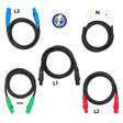 4/0 Feeder STAGE AND LIGHTING Cable. 5-10' 4/0 wire STANDARD 405 W/CAM LOCK M/F AC/DC WIRE AND SUPPLY