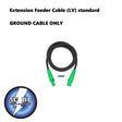 Extension Feeder Stage and lighting Cable 5 ft 4/0 GROUND  GREEN (LV) standard 405A AC/DC WIRE AND SUPPLY