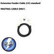Extension Feeder Stage and lighting Cable 5 ft 4/0 N WHITE (LV) standard 405A AC/DC WIRE AND SUPPLY