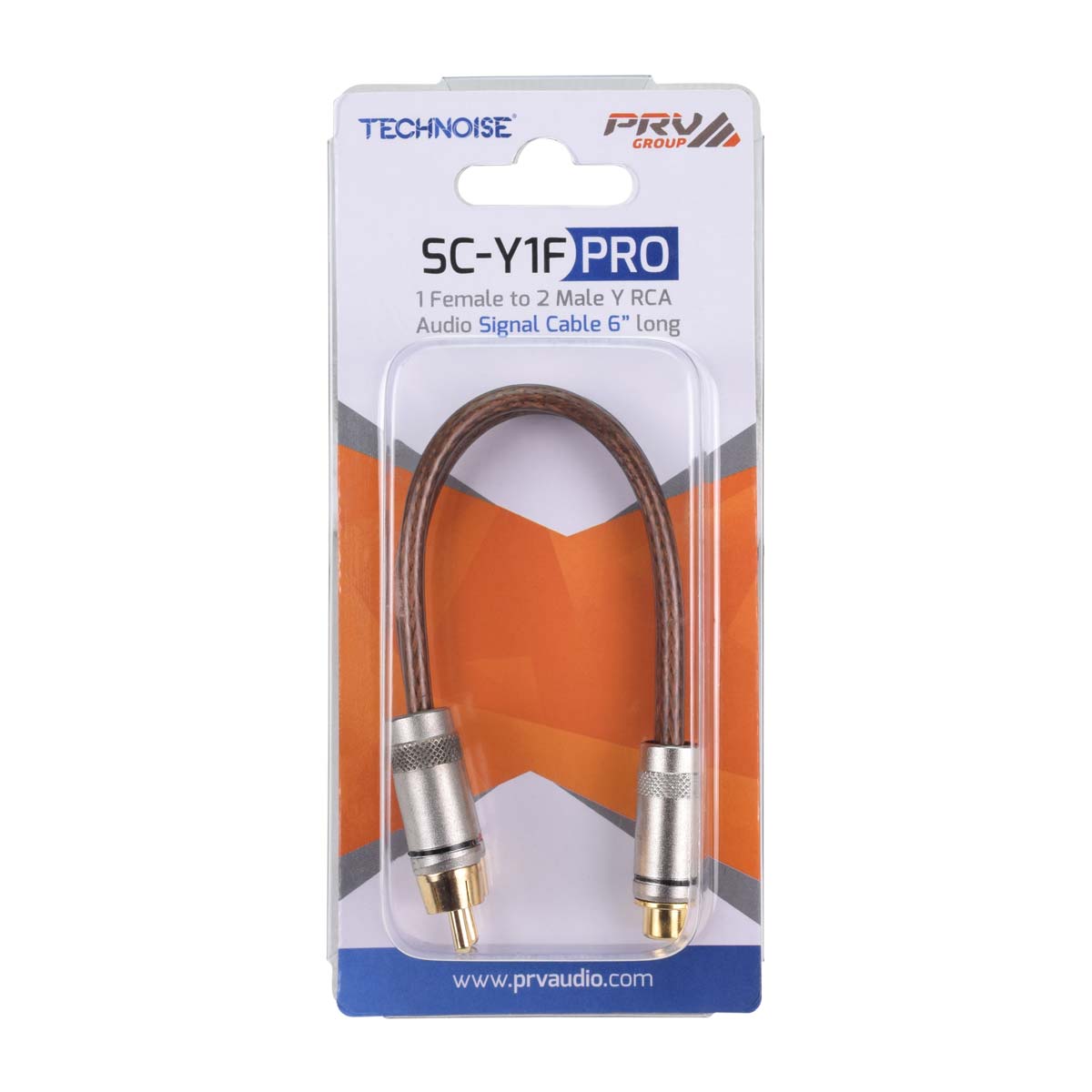 PRV Audio SC-Y1F PRO Y RCA Audio Signal Cable 6in