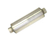 Stainless Steel 8" x 23" Round Muffler, 5" In x 5" Out, 29" Overall Length, Fiberglass Packed Perforated Core, Universal SCS