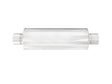 Stainless Steel 8" x 23" Round Muffler, 5" In x 5" Out, 30" Overall Length, Fiberglass Packed Perforated Core, Universal SCS