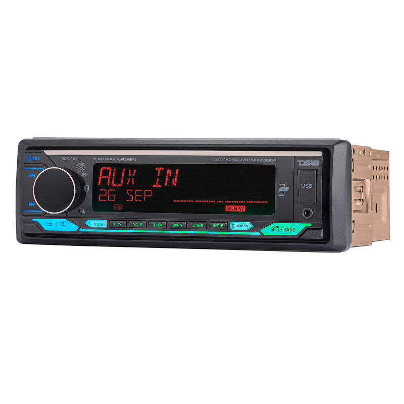 Digital Media Receiver | Single Din | DSP | APP | Bluetooth Audio and Calling Head Unit | Aux Input | USB | Mechless | AM/FM Radio Receiver | 3V + 3.5V Subwoofer