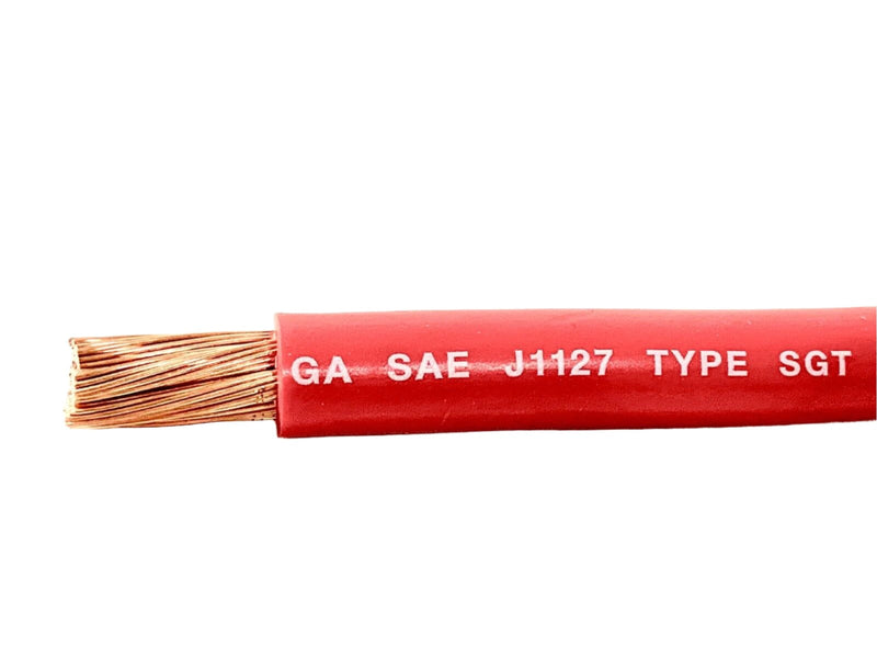 2 Gauge Battery Cable  SAE J1127 SGT Automotive Power Wire MADE IN USA (SOLD PER FOOT)