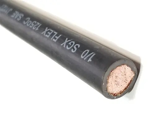 SGX 1/0 AWG BLACK Automotive NEGATIVE Ground battery cable AC/DC WIRE AND SUPPLY