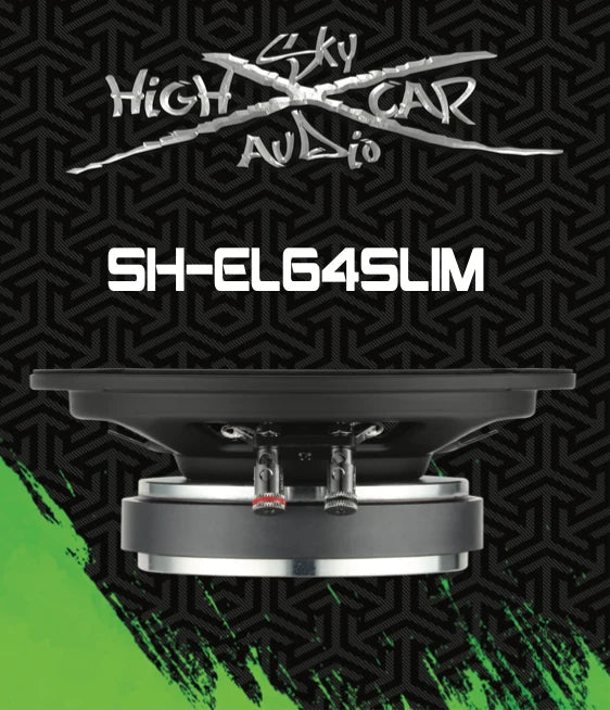 Sky High Car Audio SH-EL64 Slim 6.5" 200W RMS Midrange Speaker (Single) Sky High Car Audio