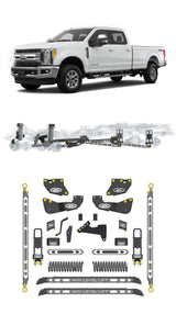 Any Level 4.5" Static Lift - Base System: F-250/F-350, Single Rear Wheel (2017-2019) Any Level Lift