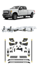 Any Level 4.5" Static Lift - Base System: F-250/F-350, Single Rear Wheel (2017-2019) Any Level Lift