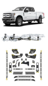 Any Level 4.5" Static Lift - Base System: F-250/F-350, Single Rear Wheel (2017-2019) Any Level Lift