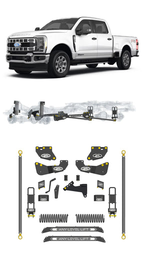 Any Level 5.5" Static Lift - Base System: F-250/F-350, Single Rear Wheel (2023+) Any Level Lift