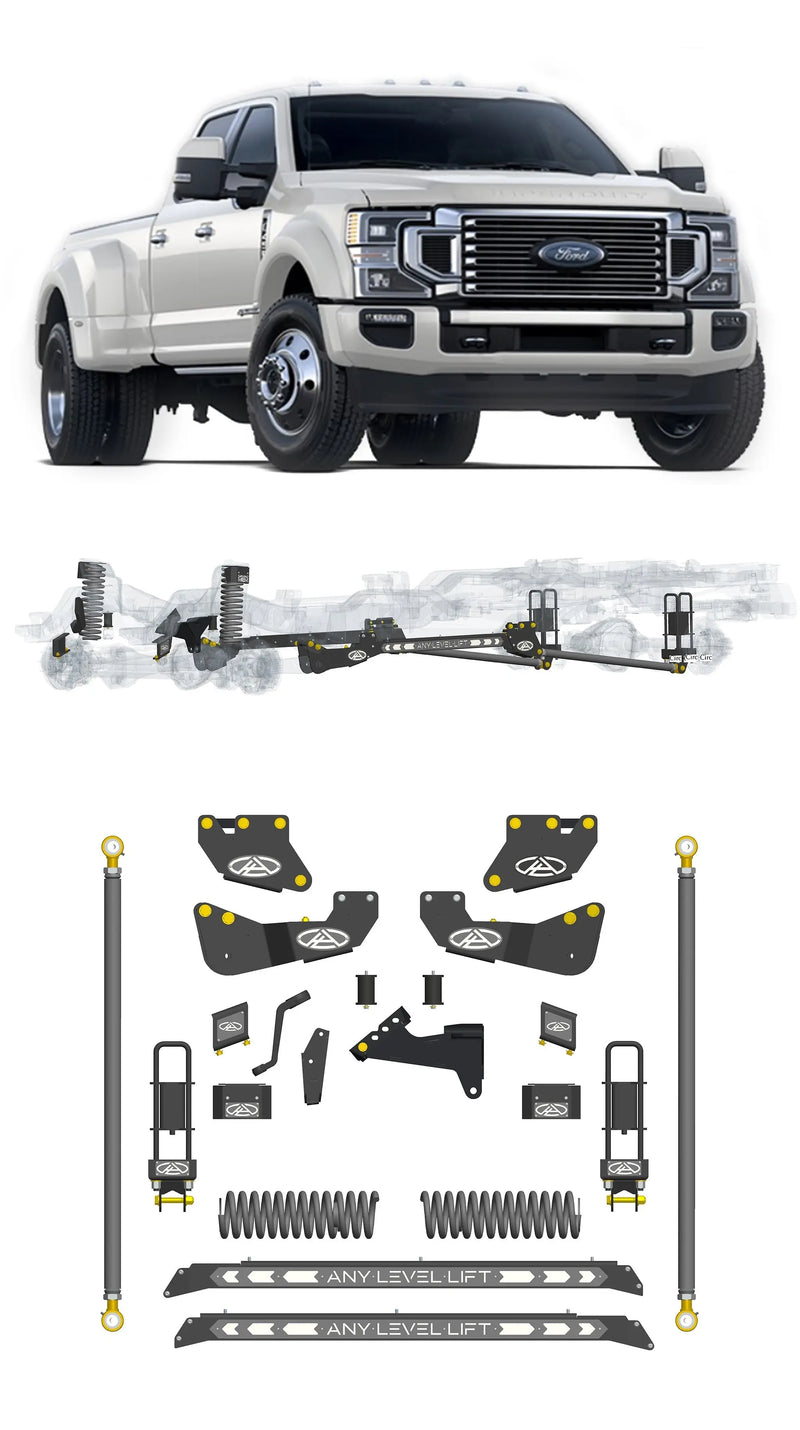 Any Level 5.5" Static Lift - Base System: F-350, Dual Rear Wheel (2020-2022) Any Level Lift