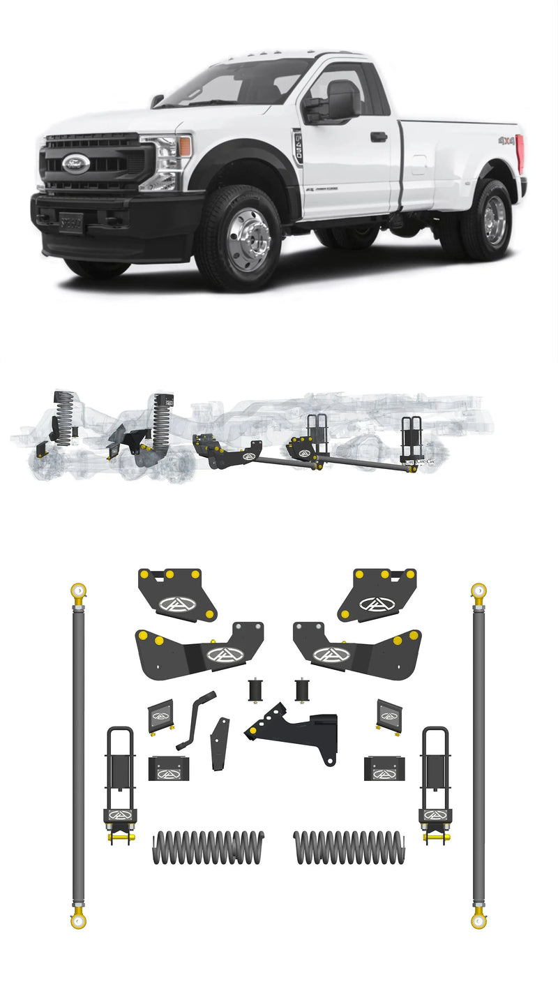 Any Level 5.5" Static Lift - Base System: F-350, Dual Rear Wheel (2020-2022) Any Level Lift