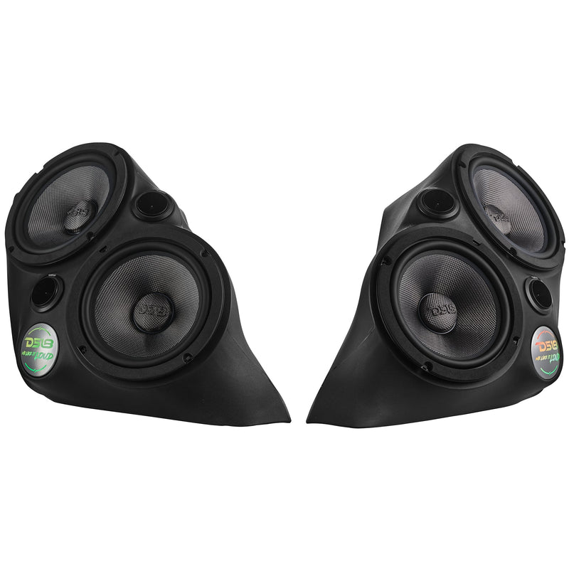 Polaris Slingshot Front Fender Dual 8" Speaker Pods With Digital LED Lighting