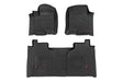Sure-Fit Floor Mats FR & RR FR Bucket Crew Silverado/Sierra 1500/2500HD/3500HD (19-26) Rough Country