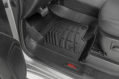 Floor Mats FR Bucket Crew Silverado/Sierra 1500/2500HD/3500HD (19-26) Rough Country
