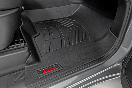 Floor Mats FR Bucket Crew Silverado/Sierra 1500/2500HD/3500HD (19-26) Rough Country
