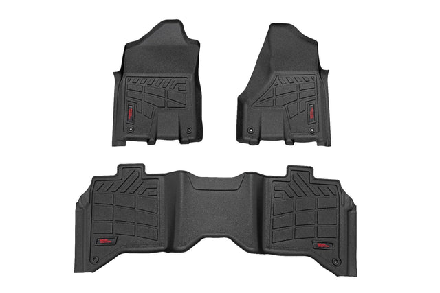 Sure-Fit Floor Mats Front & Rear Bucket Crew Ram 2500/3500 (19-26) Rough Country
