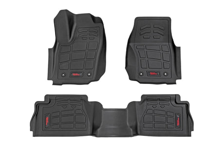 Sure-Fit Floor Mats Front & Rear Double Cab Toyota Tacoma (24-26) Rough Country