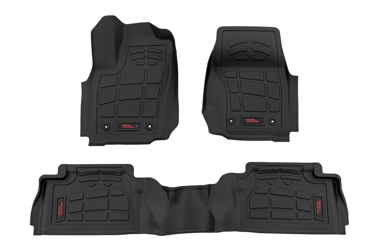 Sure-Fit Floor Mats Front & Rear TRD PRO Double Cab Toyota Tacoma (24-26) Rough Country