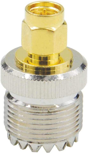 SMA Male to UHF (S0239) Female Adapter Connector TekShack