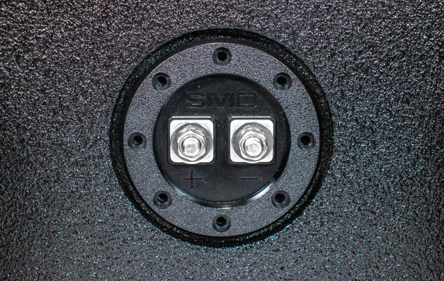SoundSkins Enclosures | Dodge RAM 2019+ Crew Cab Dual 8" Ported - Premium USA Made Subwoofer Box with Bed Liner Spray Finish SoundSkins Global