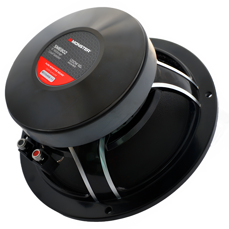 Monster SME802 8″ 600W RMS Midrange Speaker 8-Ohm (Single) Monster Audio