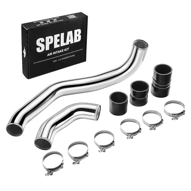 Hot Side Intercooler Pipe Kit for 2008-2010 6.4 Powerstroke Diesel Ford F250 F350 F450 F550 | SPELAB SPELAB