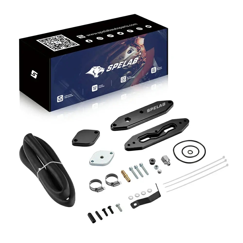 SPELAB 2011-2025 Ford 6.7L Powerstroke Diesel EGR Delete Kit w/Coolant Bypass Black