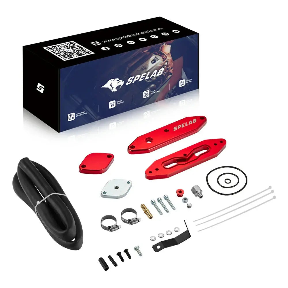 SPELAB 2011-2025 Ford 6.7L Powerstroke Diesel EGR Delete Kit w/Coolant Bypass Black