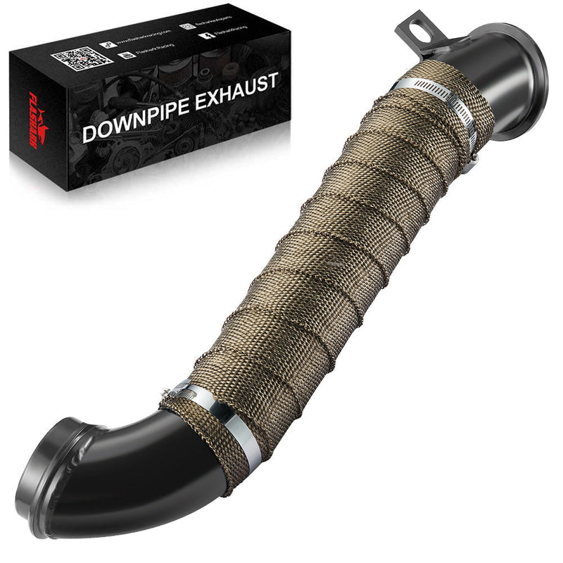Downpipe Exhaust For 2004.5-2010 Chevy/GMC 6.6L Duramax LLY/LBZ/LMM Diesel 3 Inch Flashark
