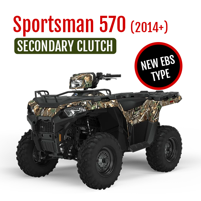 Sportsman 570 (2014+) Secondary Clutch EBS Upgrade Harvey's ATV Parts
