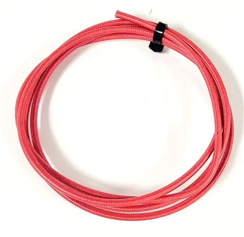 SRML RED 14 AWG FIBER GLASS BRAID APPLIANCE HI TEMP WIRE MOTOR LEAD AC/DC WIRE AND SUPPLY