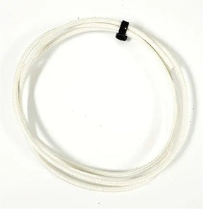 SRML WHITE 18 AWG FIBER GLASS BRAID APPLIANCE HI TEMP WIRE MOTOR LEAD AC/DC WIRE AND SUPPLY