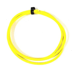 SRML YELLOW 18 AWG FIBER GLASS BRAID APPLIANCE HI TEMP WIRE MOTOR LEAD AC/DC WIRE AND SUPPLY