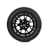 SS Wheels Alpha 12x7 Gloss Black & Gladiator Golf A/P Tire Package