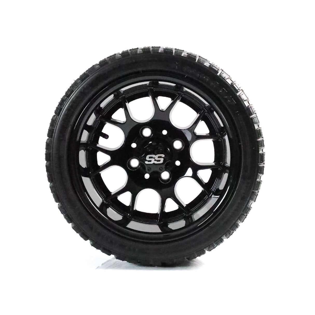 SS Wheels Alpha 12x7 Gloss Black & X Comp X/T Tire Package