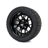 SS Wheels Alpha 12x7 Gloss Black & X Comp X/T Tire Package