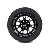 SS Wheels Alpha 12x7 Gloss Black & X Comp X/T Tire Package