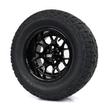 SS Wheels Alpha 12x7 Gloss Black & X Comp X/T Tire Package
