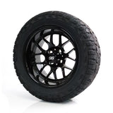 SS Wheels Alpha 14x7 Gloss Black & X Comp X/T Tire Package