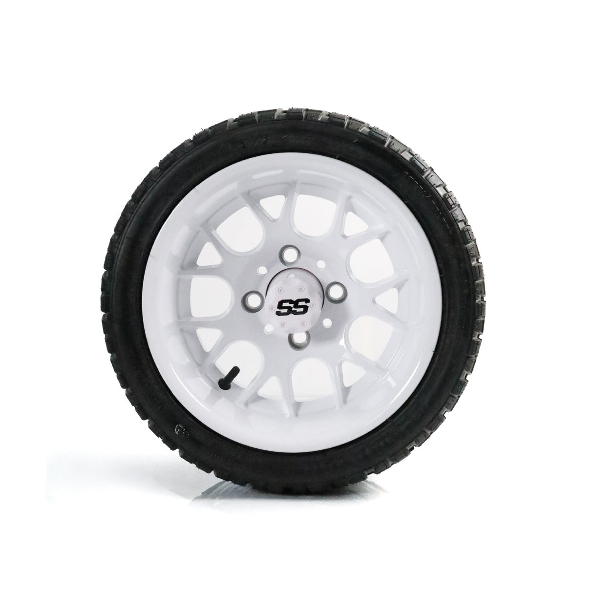 SS Wheels Alpha 12x7 Gloss White & X Comp X/T Tire Package