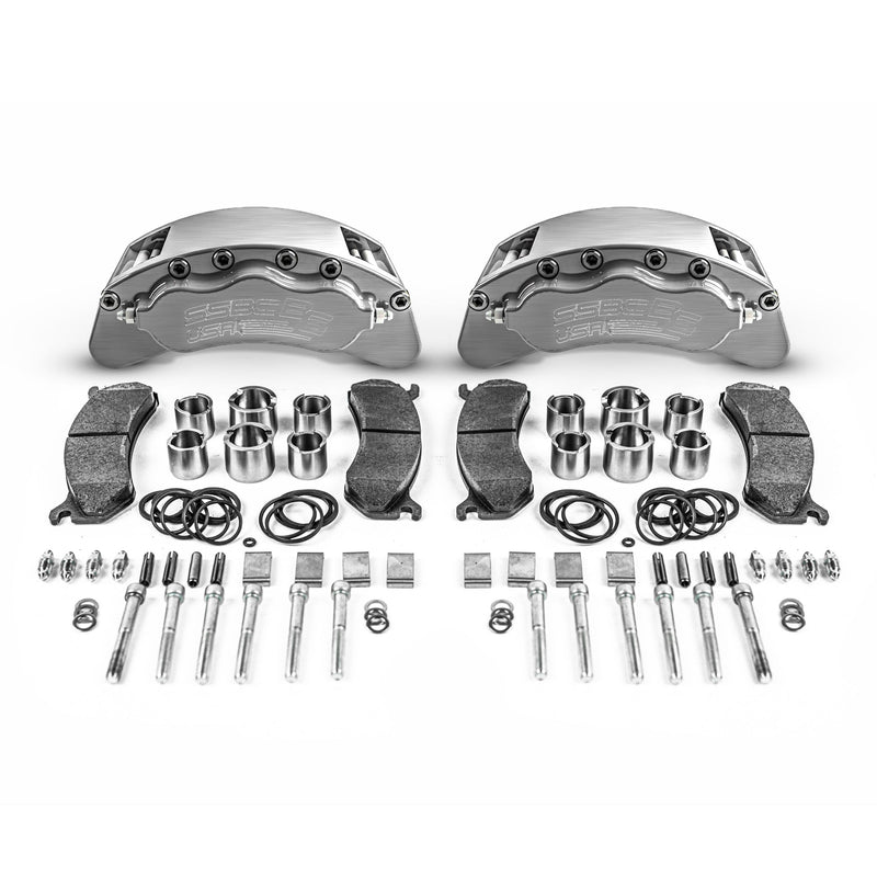 American Made B6-Brawler 6-Piston Direct Fit Billet Aluminum Rear Caliper Upgrade Kit. Clear A414-21