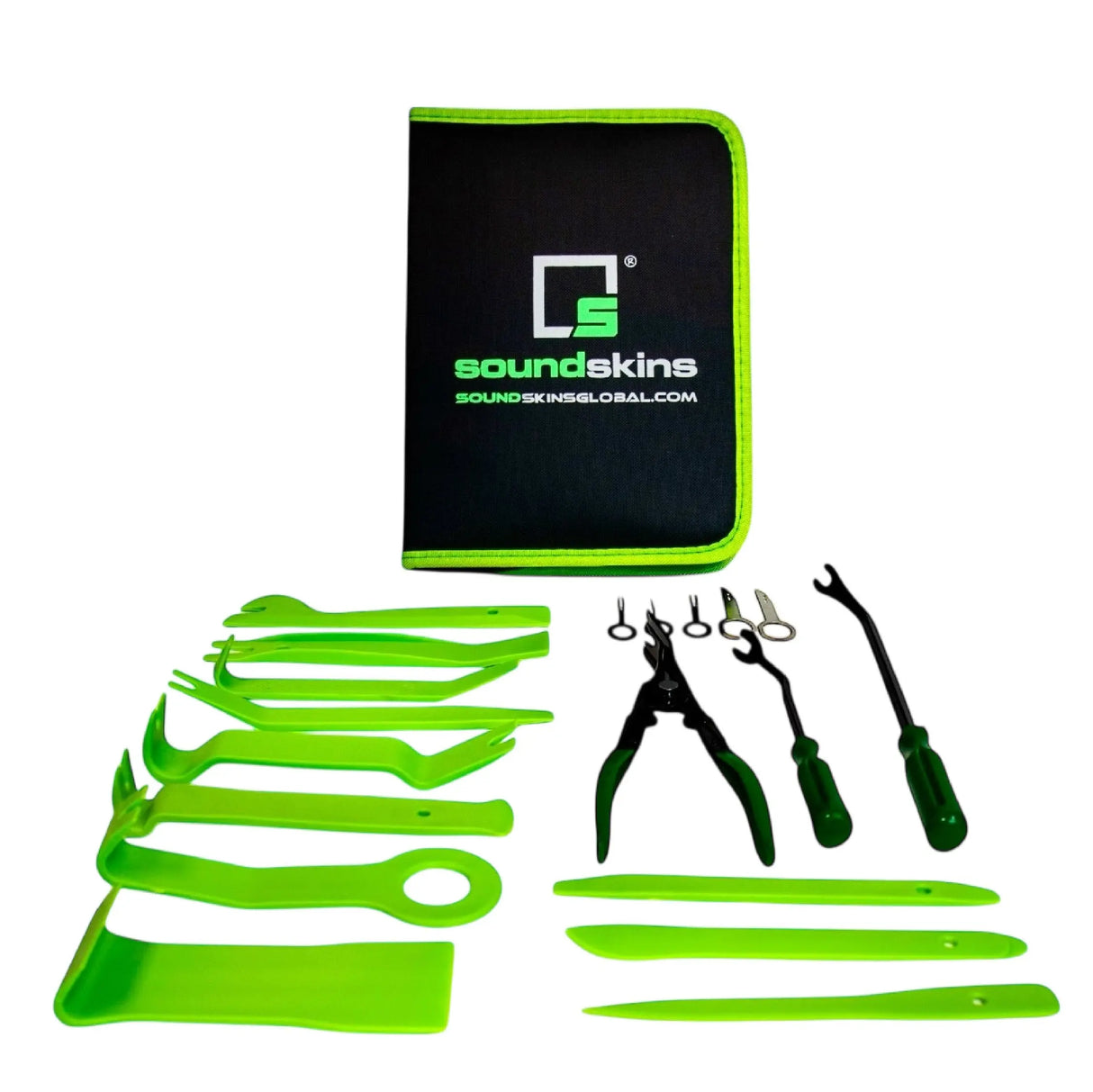 SoundSkins | Install Tool Bundle | SSK-INSTALLKIT | 19-Piece Trim Panel Removal Tool Kit + Sound Deadening Roller SoundSkins Global